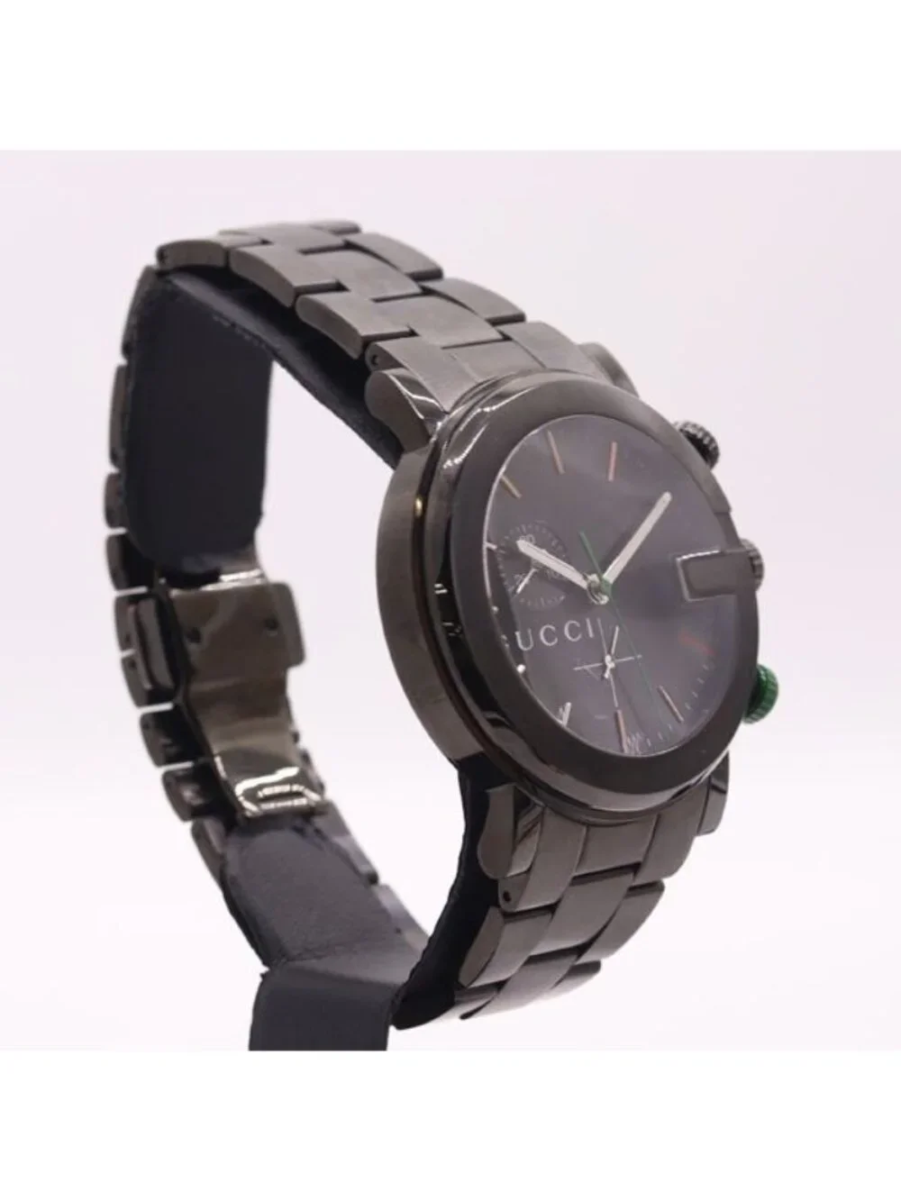 Gucci G-round Quartz Chronograph Sherry Line Dial Watch